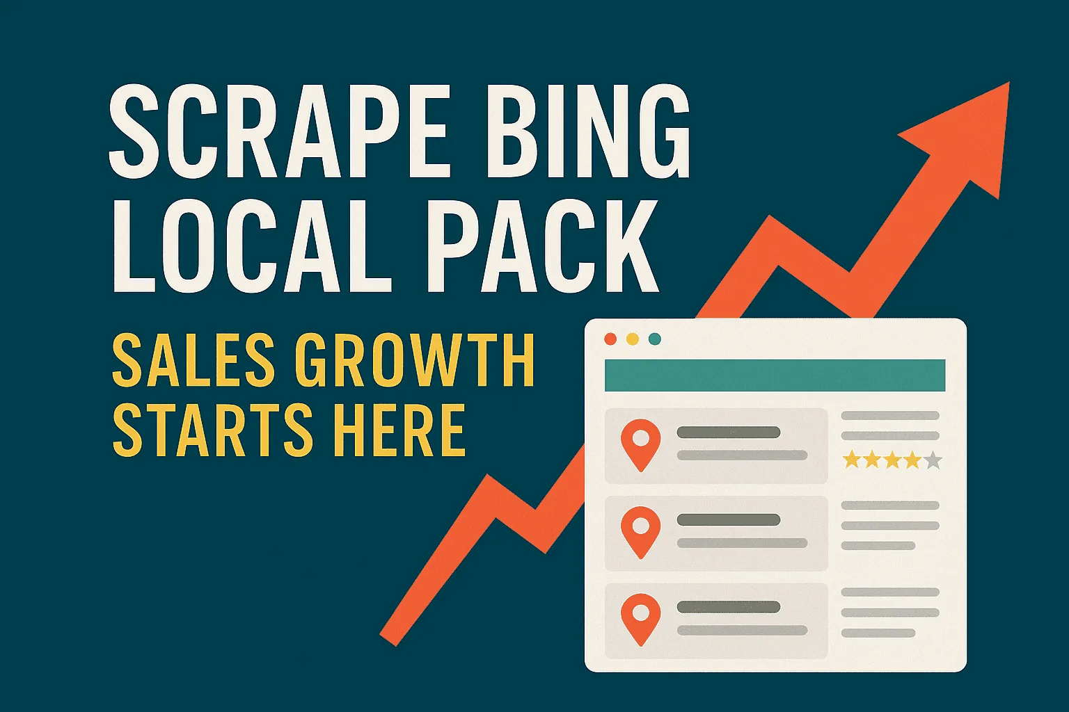Scrape Bing Local Pack: Sales Growth Starts Here