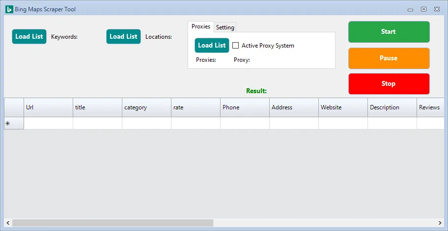 bing maps scraper new ui