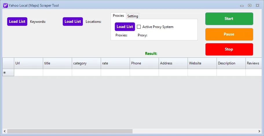 yahoo local scraper new ui