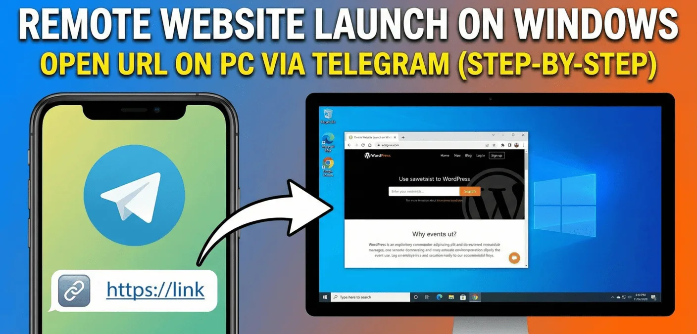 Open Websites on Your PC with Telegram Easily