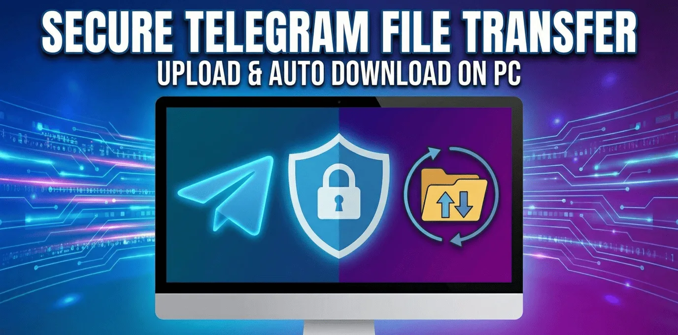Secure Telegram File Transfer on PC: Upload & Auto Download